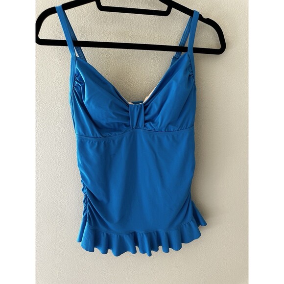 Lands End Tankini Blue Size 4 NEW NWT Bathing Suit Swimsuit Womens Ladies Small - Picture 1 of 8